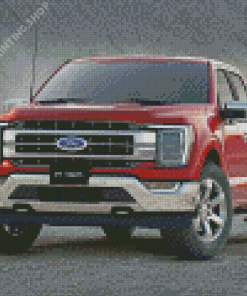 Red Ford F 150 Diamond Paintings