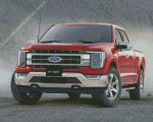 Red Ford F 150 Diamond Paintings