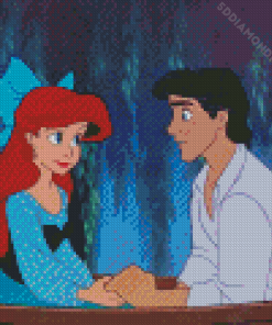 Romantic Prince Eric And Ariel Diamond Paintings