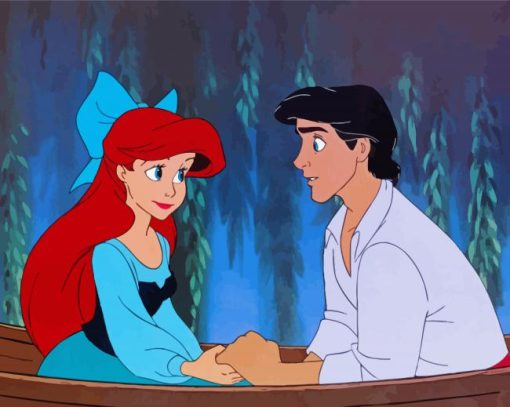 Romantic Prince Eric And Ariel Diamond Paintings