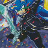 Sonic With Sword Diamond Painting