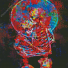 Splatter Love Skeletons Diamond Paintings