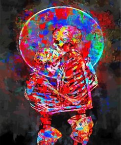 Splatter Love Skeletons Diamond Paintings