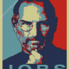 Steve Jobs Pop Art Diamond Painting