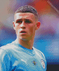 The Footballer Phil Foden Diamond Painting