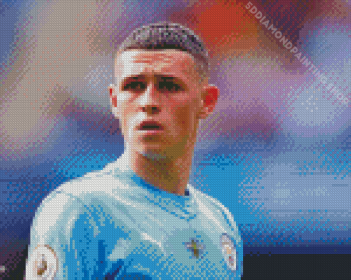 The Footballer Phil Foden Diamond Painting