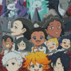 The Promised Neverland Anime Characters Diamond Paintings