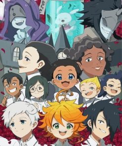 The Promised Neverland Anime Characters Diamond Paintings