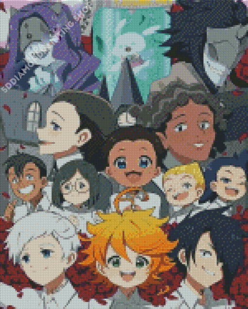 The Promised Neverland Anime Characters Diamond Paintings