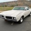 White 1969 Oldsmobile Diamond Paintings