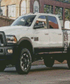 White Power Wagon Diamond Paintings