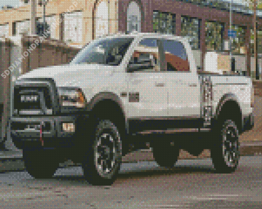 White Power Wagon Diamond Paintings