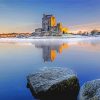 Winter Dunguaire Castle Diamond Painting