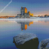 Winter Dunguaire Castle Diamond Painting