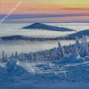 Winter White Mountains Diamond Paintings