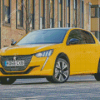 Yellow Peugeot Diamond Paintings