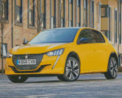 Yellow Peugeot Diamond Paintings