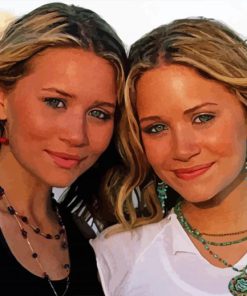 Young Mary Kate And Ashley Diamond Paintings