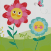 Happy Flowers Diamond Painting