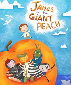 James And The Giant Peach Cartoon Diamond Painting