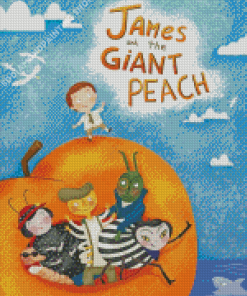 James And The Giant Peach Cartoon Diamond Painting