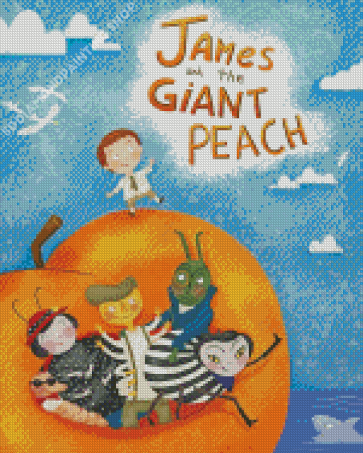 James And The Giant Peach Cartoon Diamond Painting