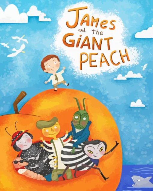 James And The Giant Peach Cartoon Diamond Painting