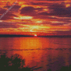 Lake Balaton Sunset Diamond Painting