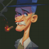 Man With Cigarette Diamond Painting