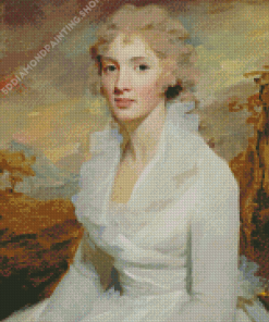 Lady In White Dress Henry Raeburn Diamond Painting