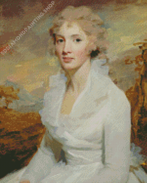 Lady In White Dress Henry Raeburn Diamond Painting