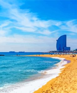 Barcelona Beach Diamond Painting