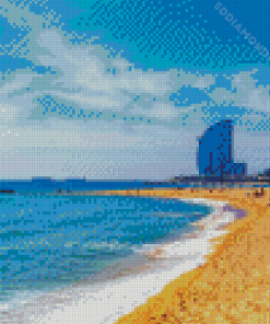 Barcelona Beach Diamond Painting