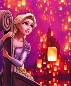 Disney Princess Rapunzel Lantern Diamond Painting