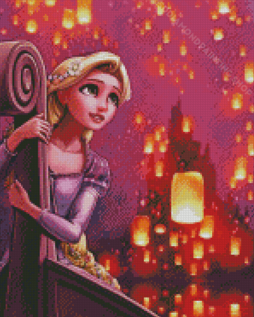 Disney Princess Rapunzel Lantern Diamond Painting