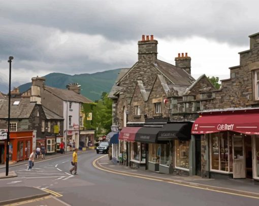 England Ambleside Town Diamond Painting