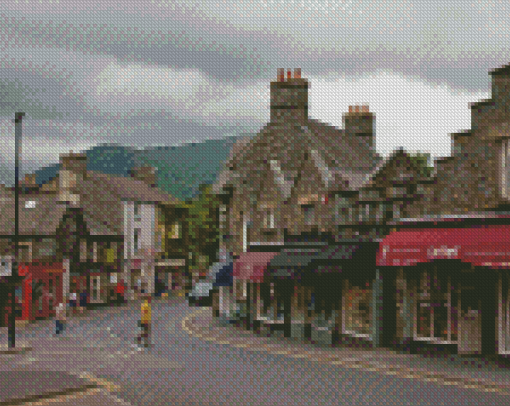 England Ambleside Town Diamond Painting