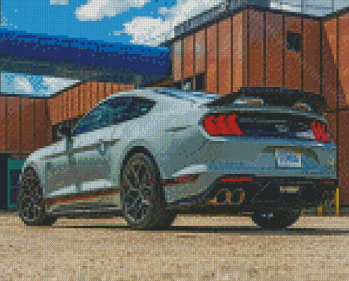 Grey Mustang Mach 1 Diamond Painting