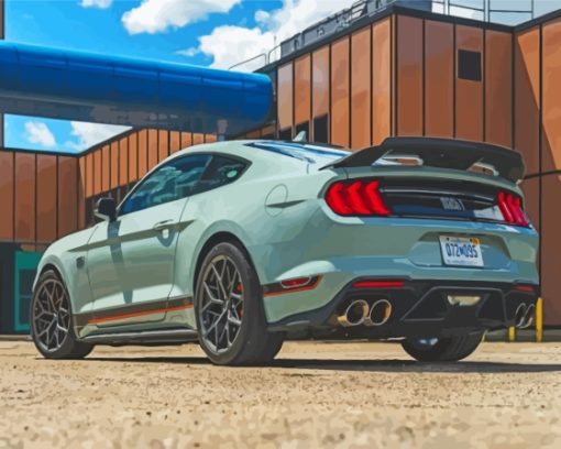 Grey Mustang Mach 1 Diamond Painting