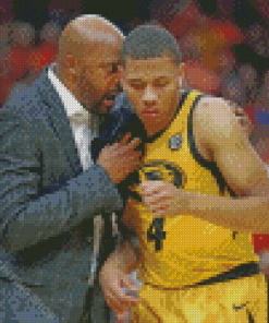 Missouri Tigers Basketballer And Coach Diamond Painting