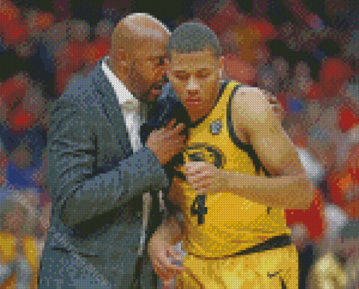 Missouri Tigers Basketballer And Coach Diamond Painting