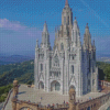 Mount Tibidabo Hill Diamond Painting