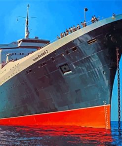 Ocean Liner QE2 Diamond Painting