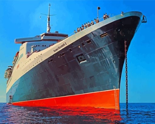 Ocean Liner QE2 Diamond Painting