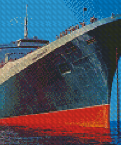 Ocean Liner QE2 Diamond Painting