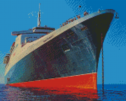 Ocean Liner QE2 Diamond Painting