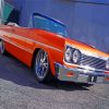 Orange 64 Impala Diamond Painting