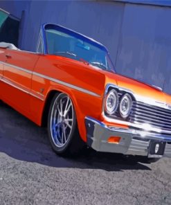 Orange 64 Impala Diamond Painting