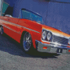 Orange 64 Impala Diamond Painting