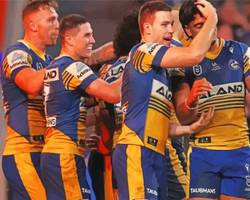 Parramatta Eels Rugby Team Diamond Painting